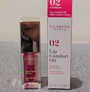 Clarins Lip Comfort Oil 02-Raspberry 0.2 oz NIB
